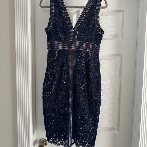 Bardot Midi Lace Dress (Worn Once) - Picture 2 of 2